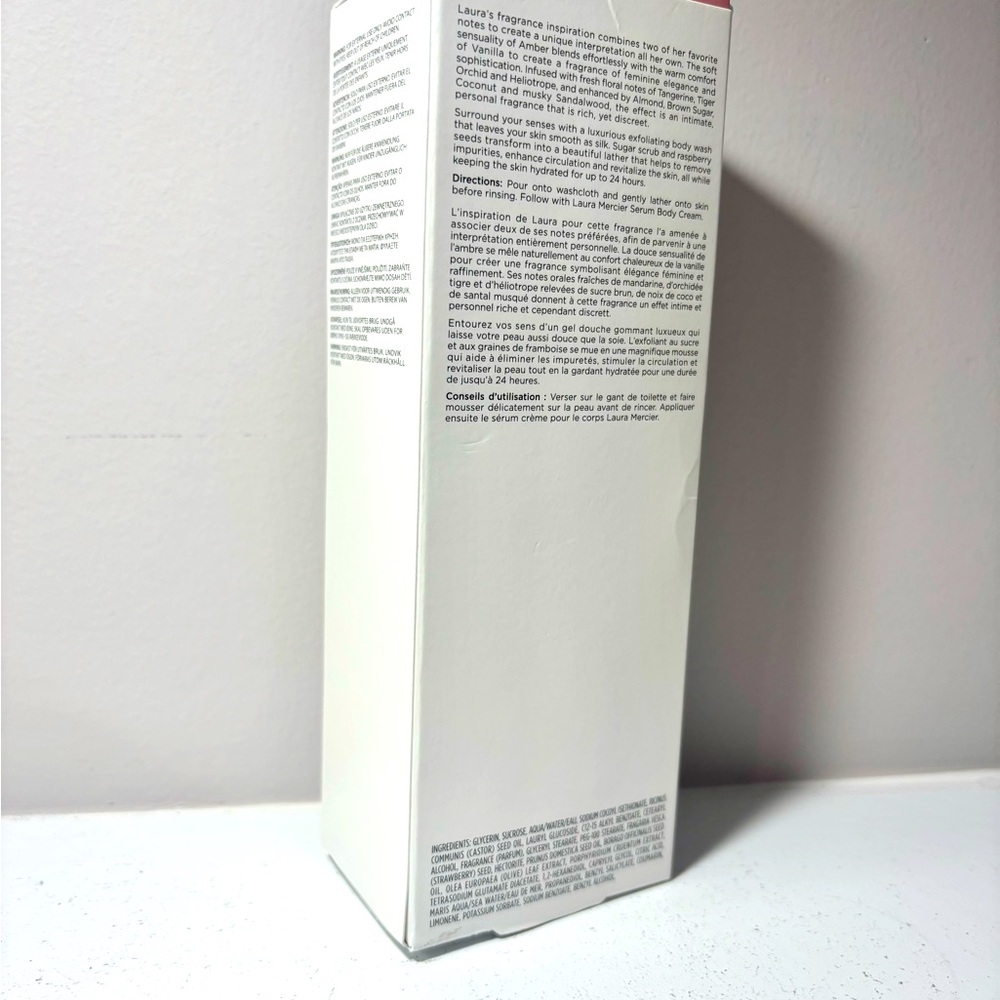 Laura Mercier Ambre Vanille Exfoliating Body Wash New In Box - Picture 5 of 7